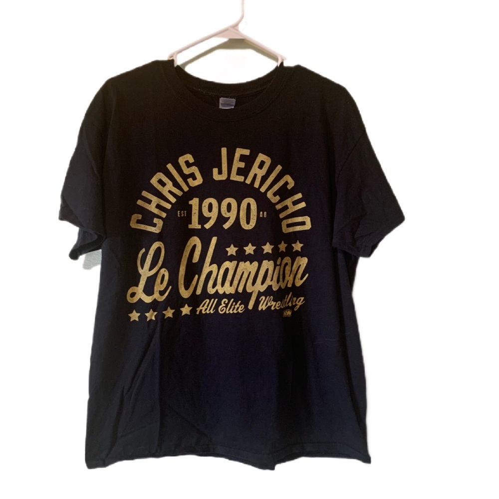 Chris Jericho AEW T Shirt  Le Champion Size L